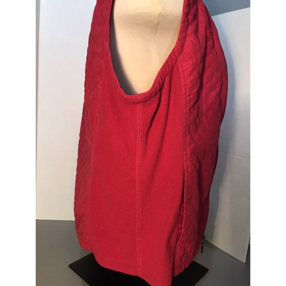 Columbia Vest Women Size M Raspberry Full Zip Lightweight Athletic - Picture 3 of 6